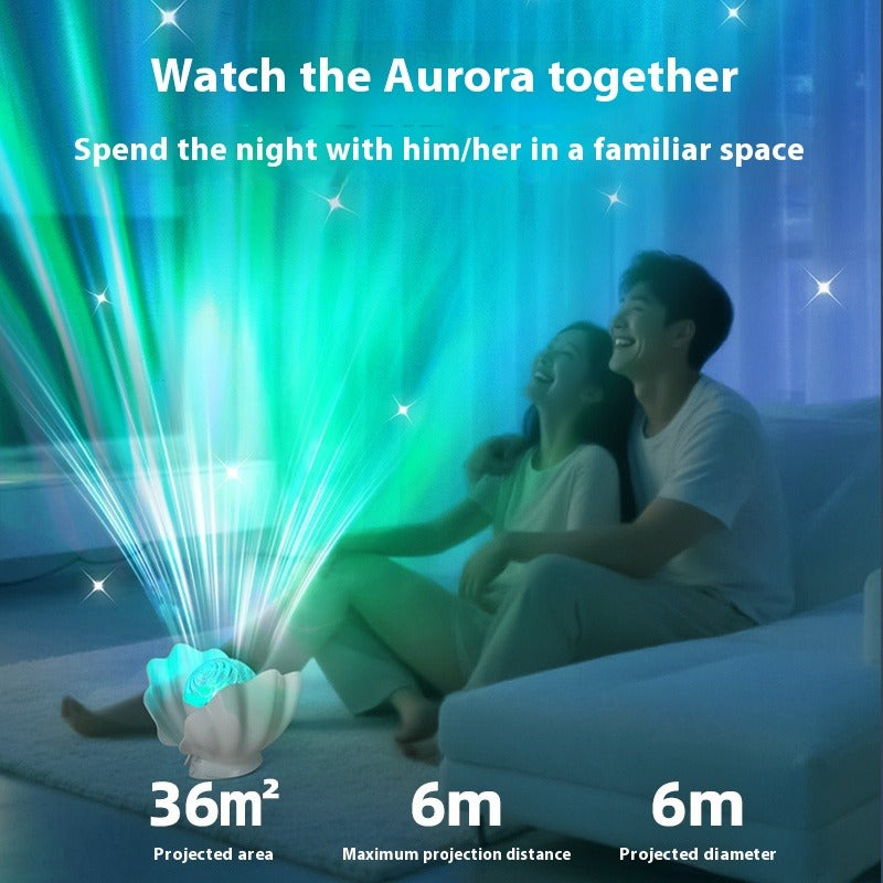 Aurora Shell Colorful Projection Lamp